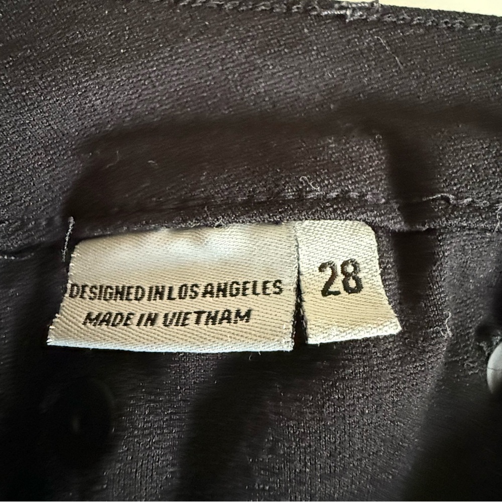 !it jeans | Mid Rise Stretch Leggings with Faux Leather Side Stripe | Sz 28 - Picture 10 of 10